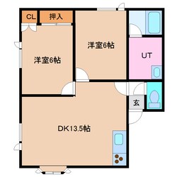 岩見沢駅 バス20分  木工団地下車：停歩1分 1階の物件間取画像